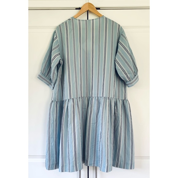 Baum Und Pferdgarten Dress Andromeda Shift Blue Stripe Short Sleeved Size 40 / L - Picture 4 of 9